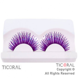 PESTAAS HS3635-4 VIOLETA HOLOGRAMADAS x 1